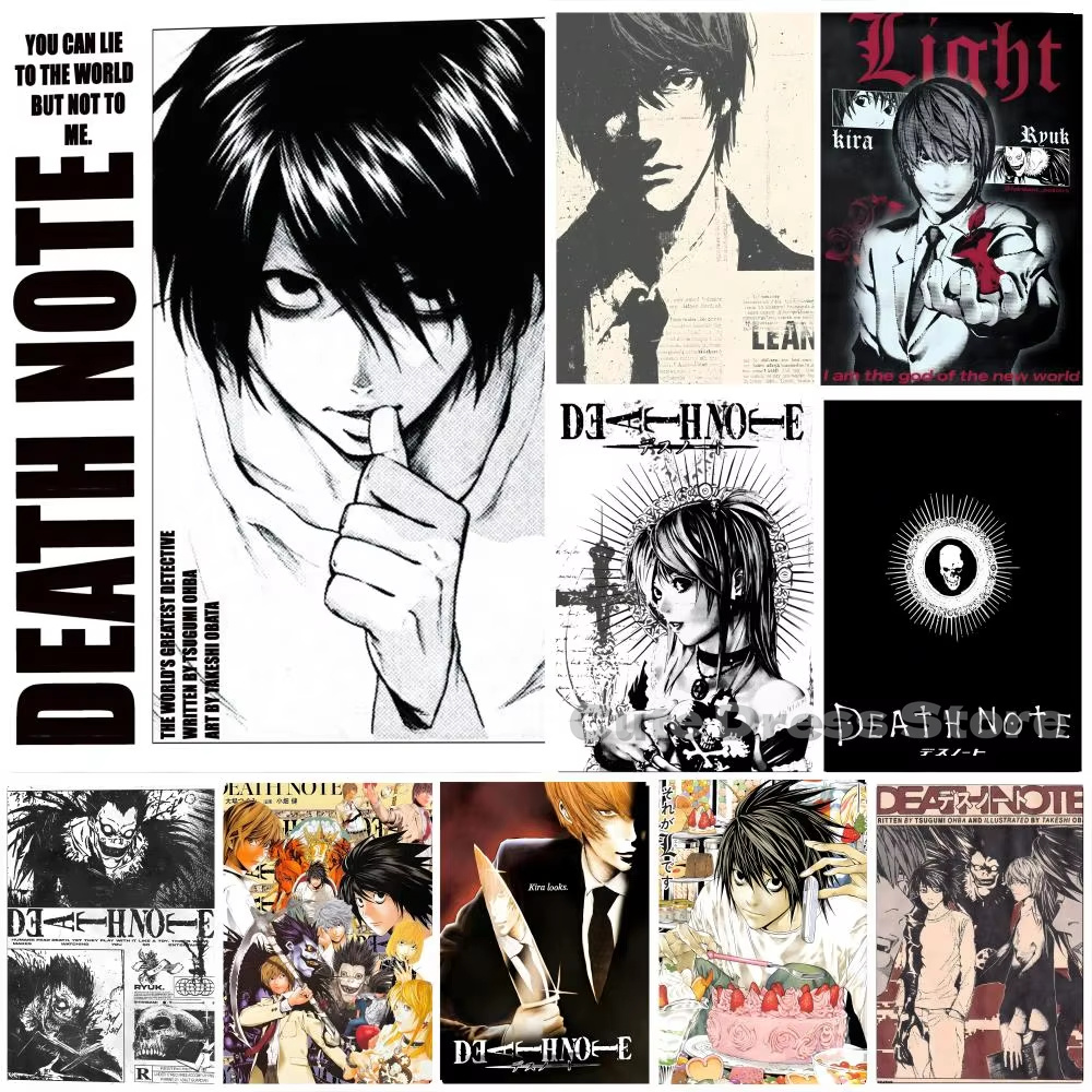 Gaming Accessories Decor - Death Note Canvas Print Unframed Wall