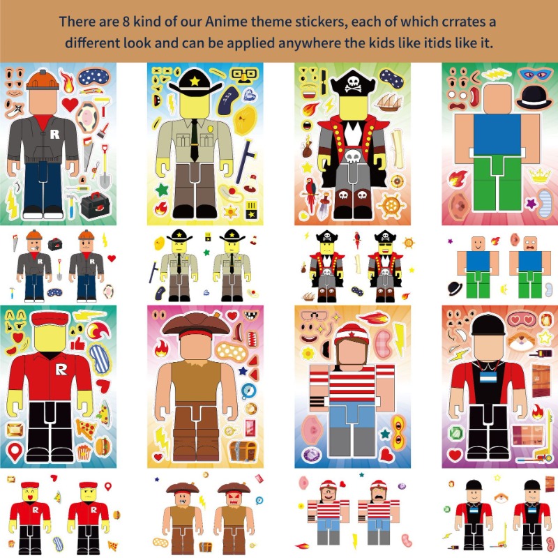 Gaming Accessories Roblox - 16pcs Game Roblox Anime DIY Stickers
