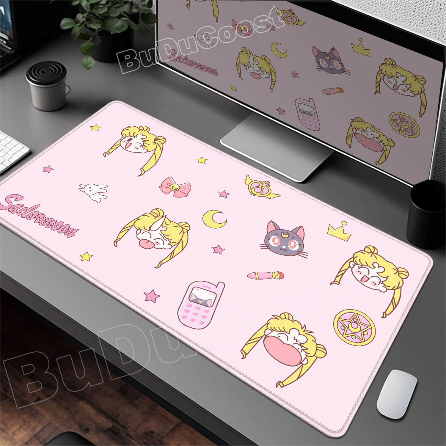 Pretty Pink Desk Mat Anime Sai - đánh giá và giá Gaming Accessories Pink