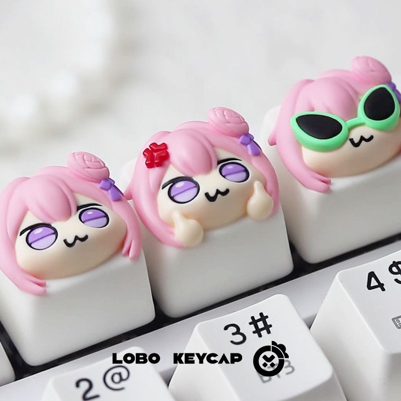 Cute Pink Hair Anime Girl Resi - đánh giá và giá Gaming Accessories Pink