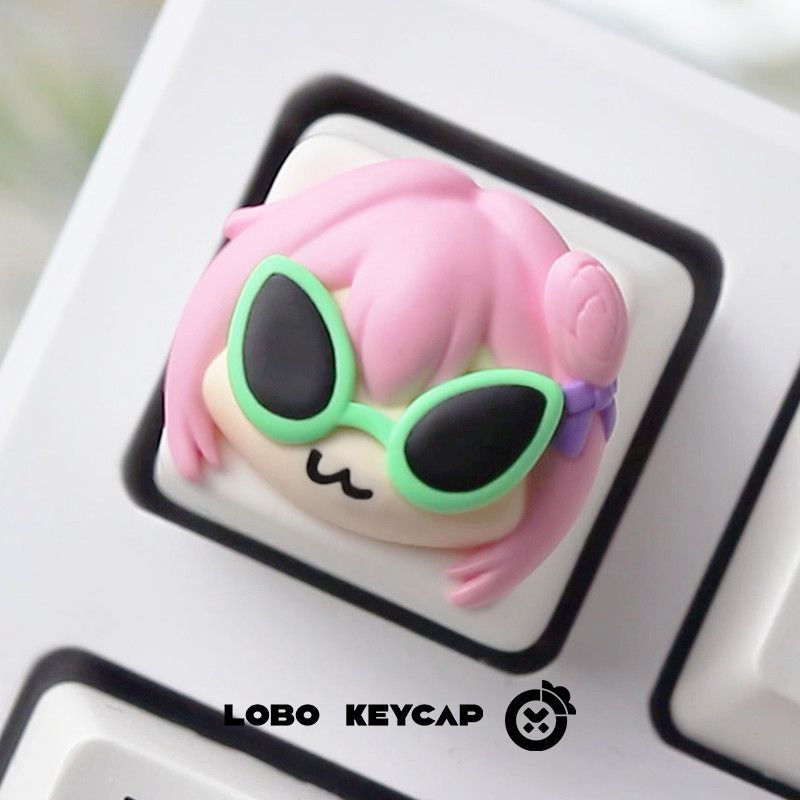 Cute Pink Hair Anime Girl Resi - đánh giá và giá Gaming Accessories Pink