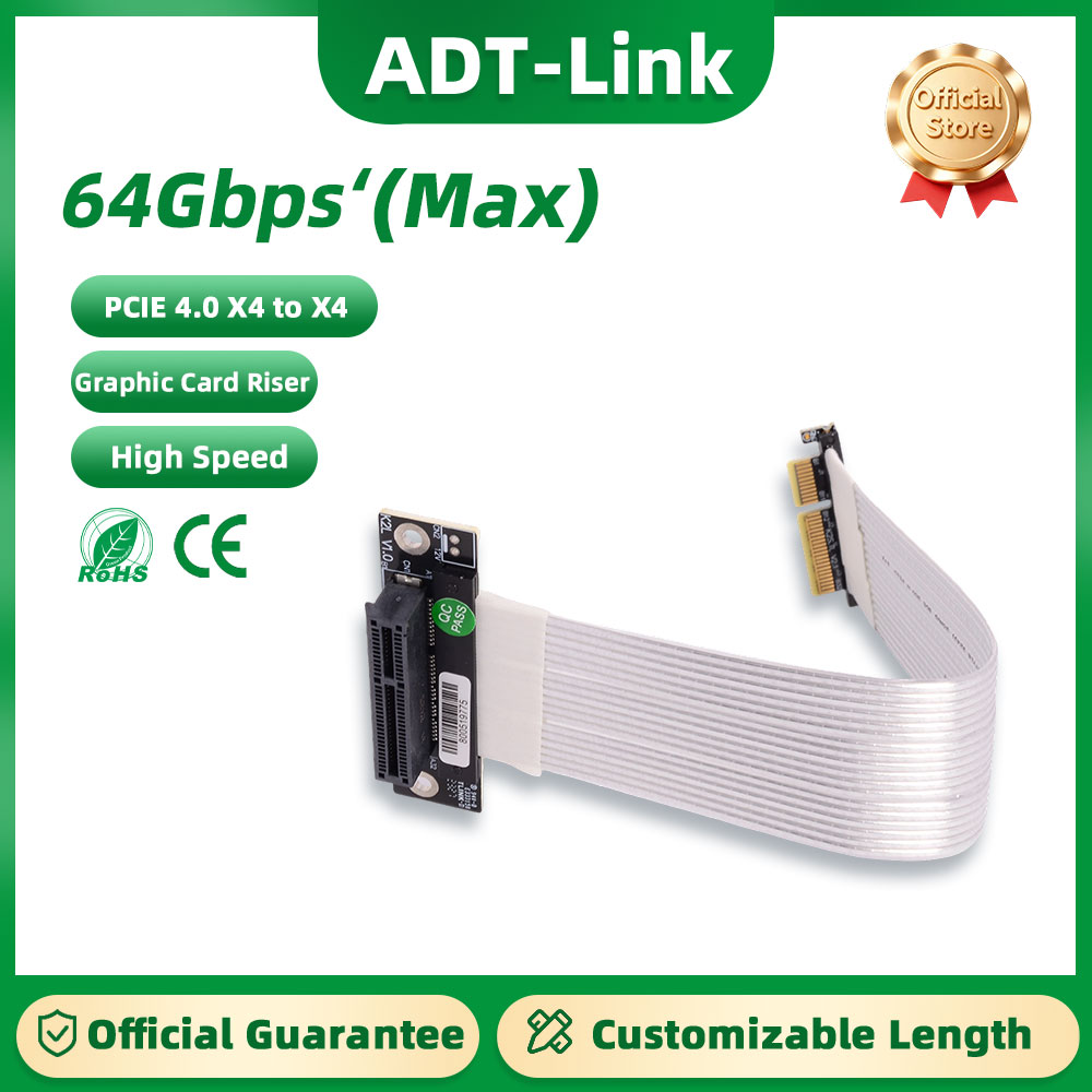 ADT-Link K22SL-TL PCIE 4.0 X4  - đánh giá và giá Pcie Extension Cable