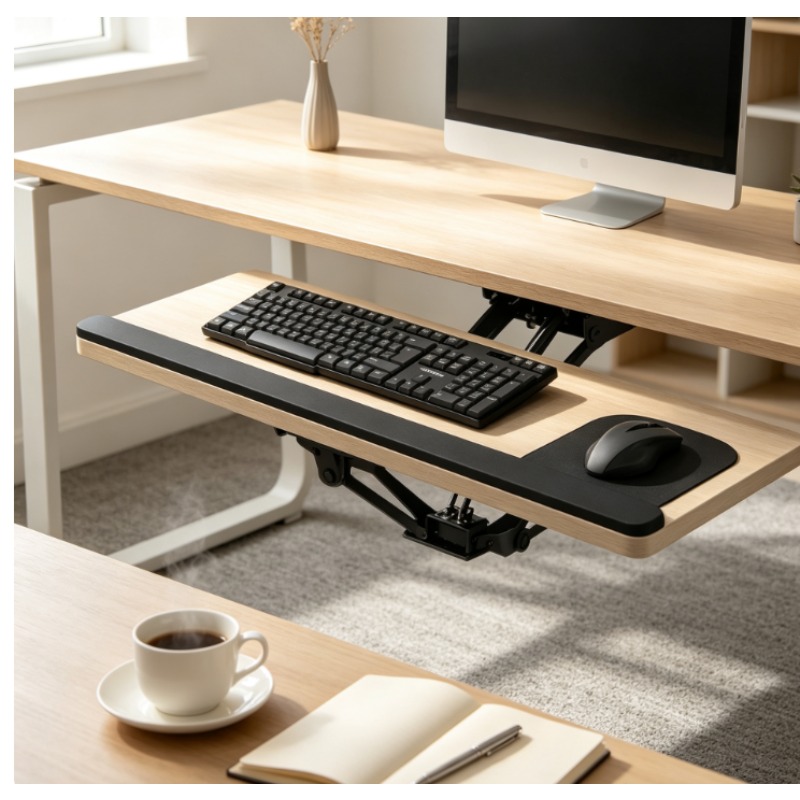 Keyboard Tray Under Desk Slidi - đánh giá và giá Wrist Rest Ergonomic