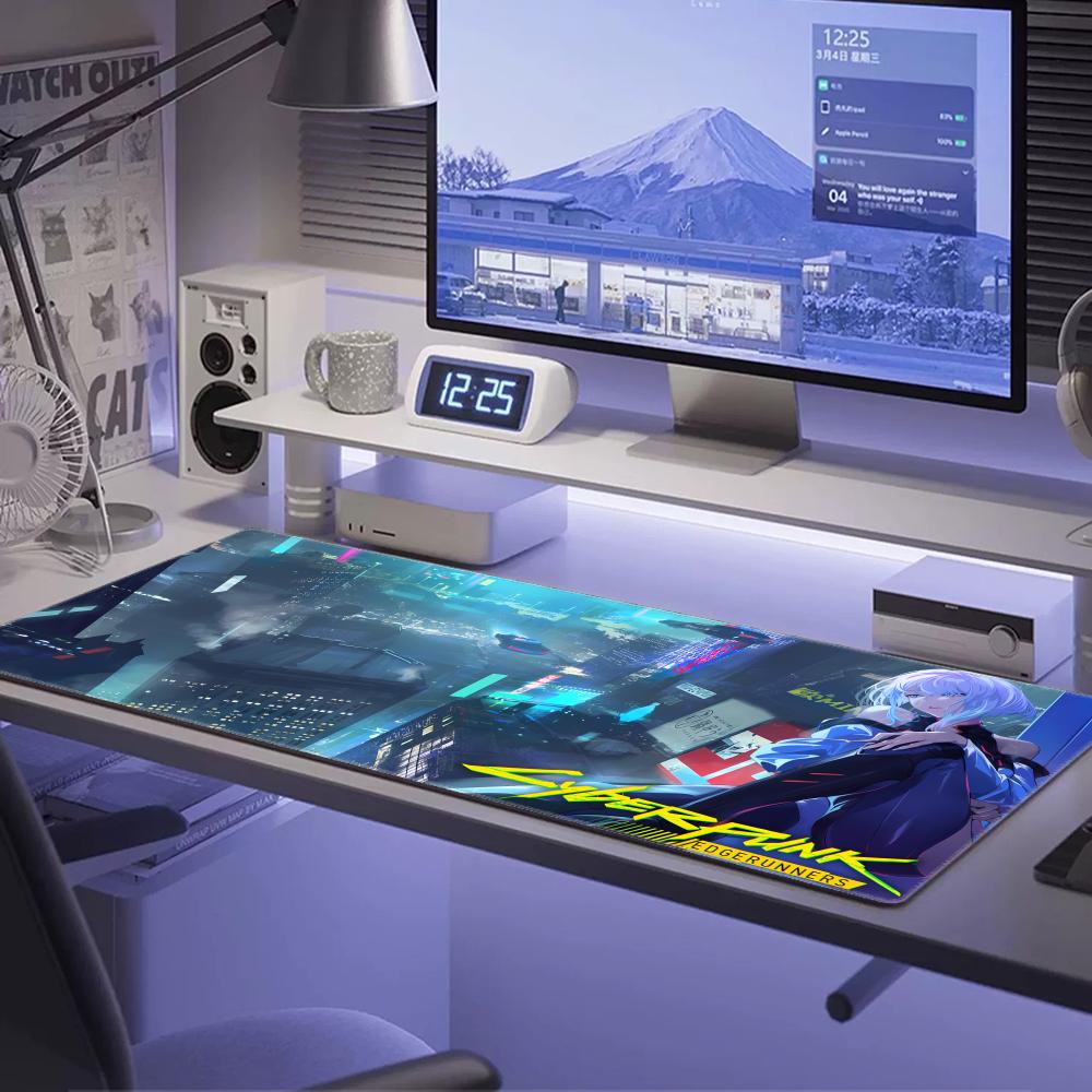 C_cyberpunk Anime E_edgerunner - đánh giá và giá Desk Corner Mat
