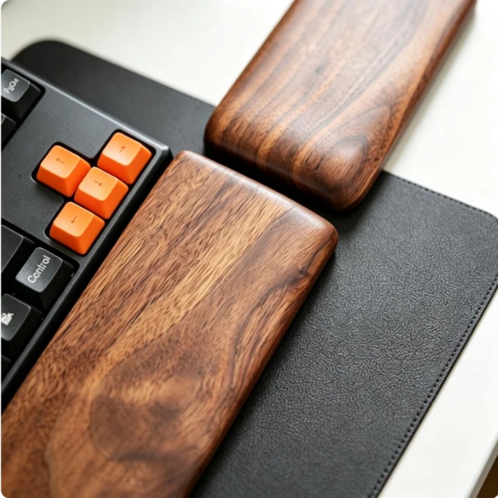 Solid Wood Keyboard Holder Con - đánh giá và giá Wrist Rest Ergonomic